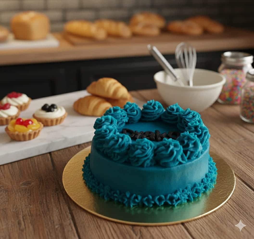 Perro observando una torta.